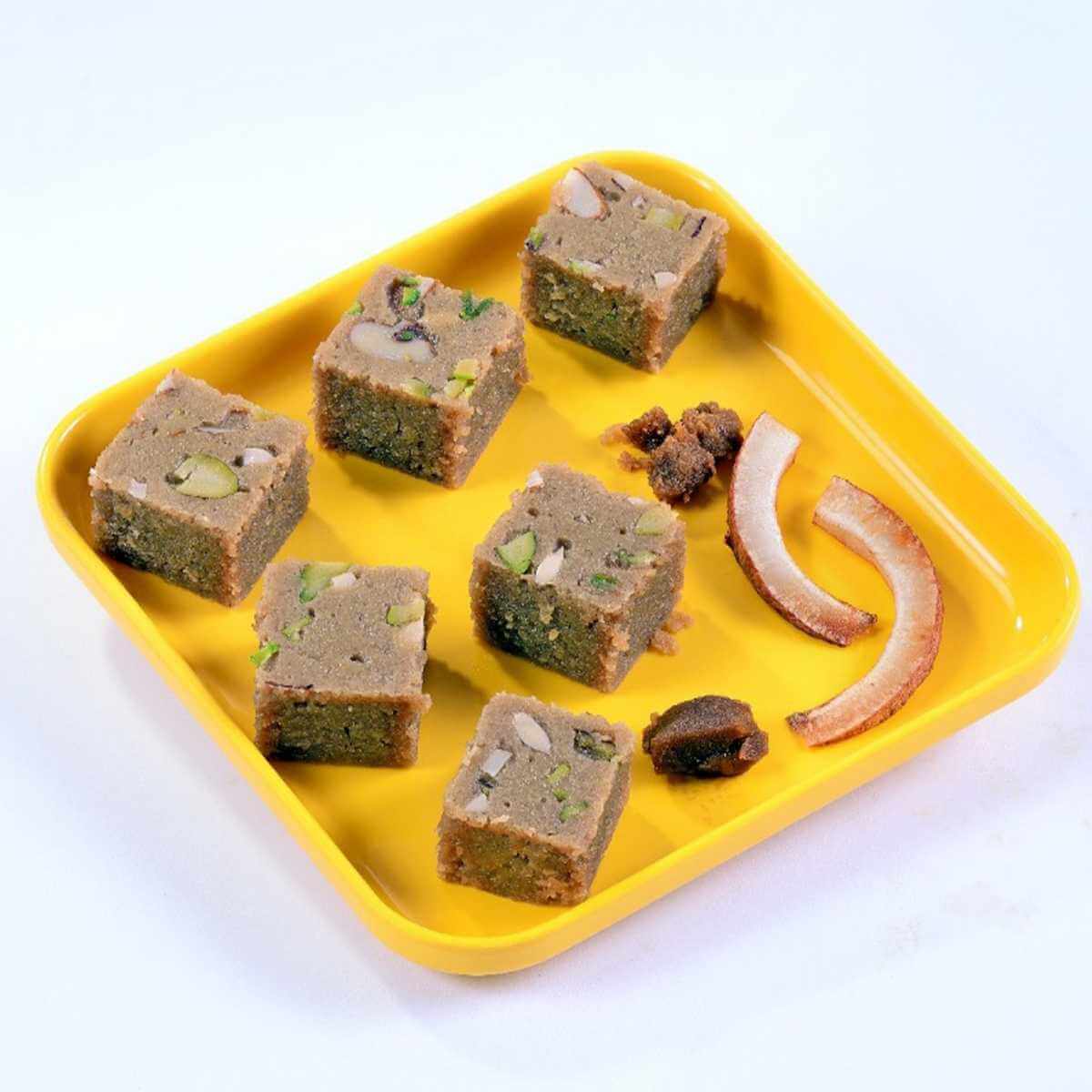 Karupatti Coconut Burfi - Snackative - 